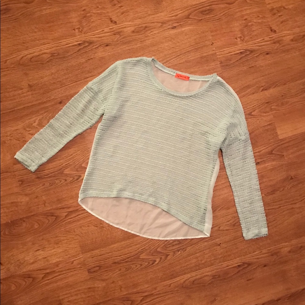 Turquoise see through sweater❣️
